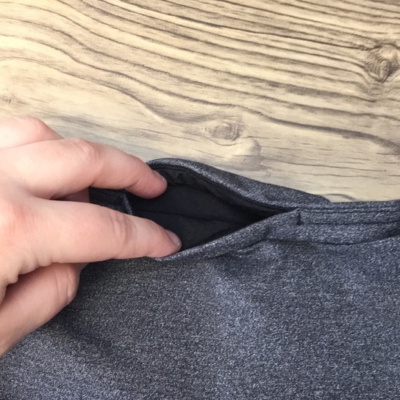 Lululemon Athletica Gray Black Heather Capri Leggings Womens‎ 6 Pull On Running - Picture 8 of 9